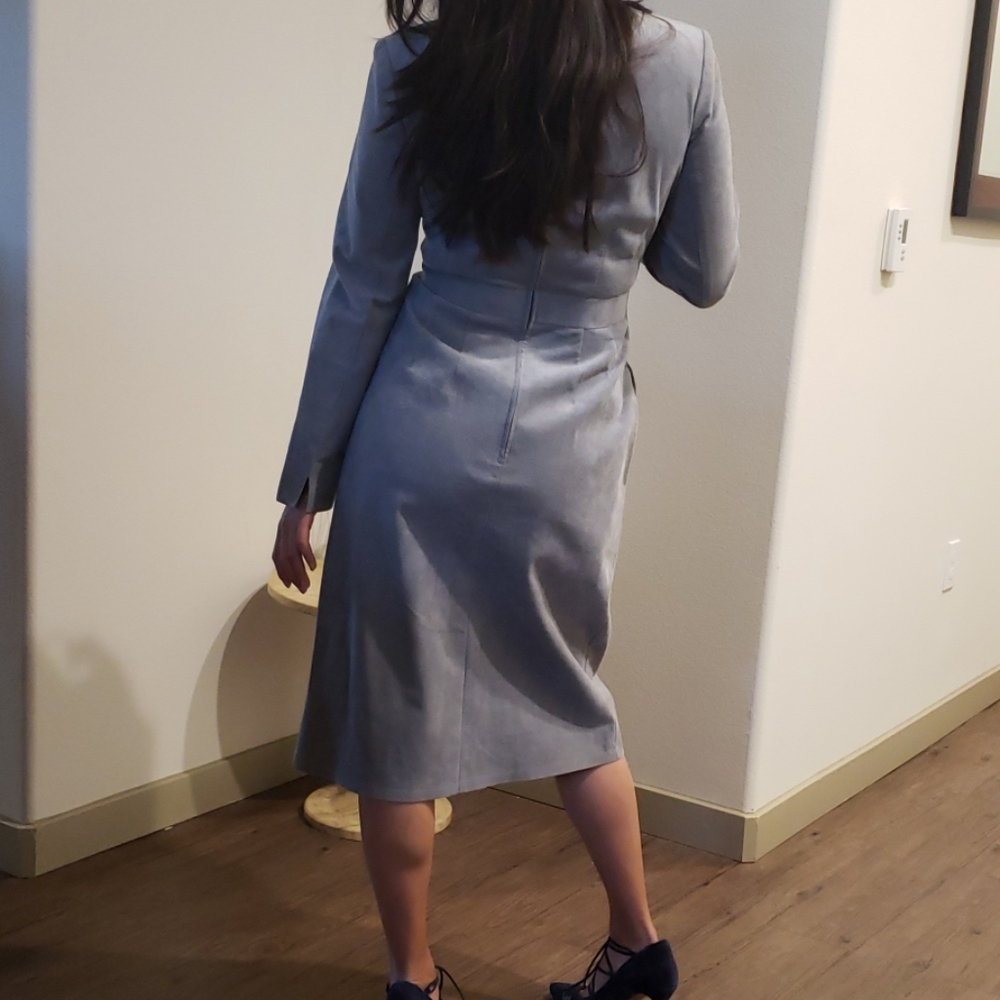 Vintage dress Mollie Parnis ultra suede - Picture 4 of 8